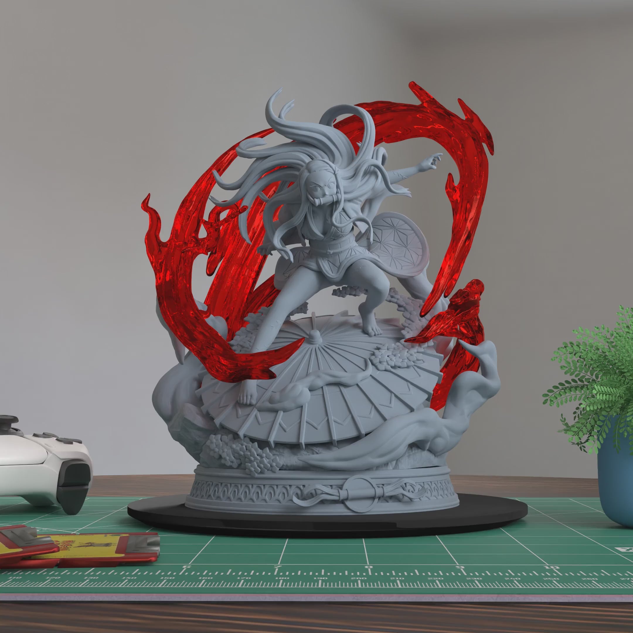 Nezuko Kamado Demon Slayer Figure 3D Printed Resin Model Kit