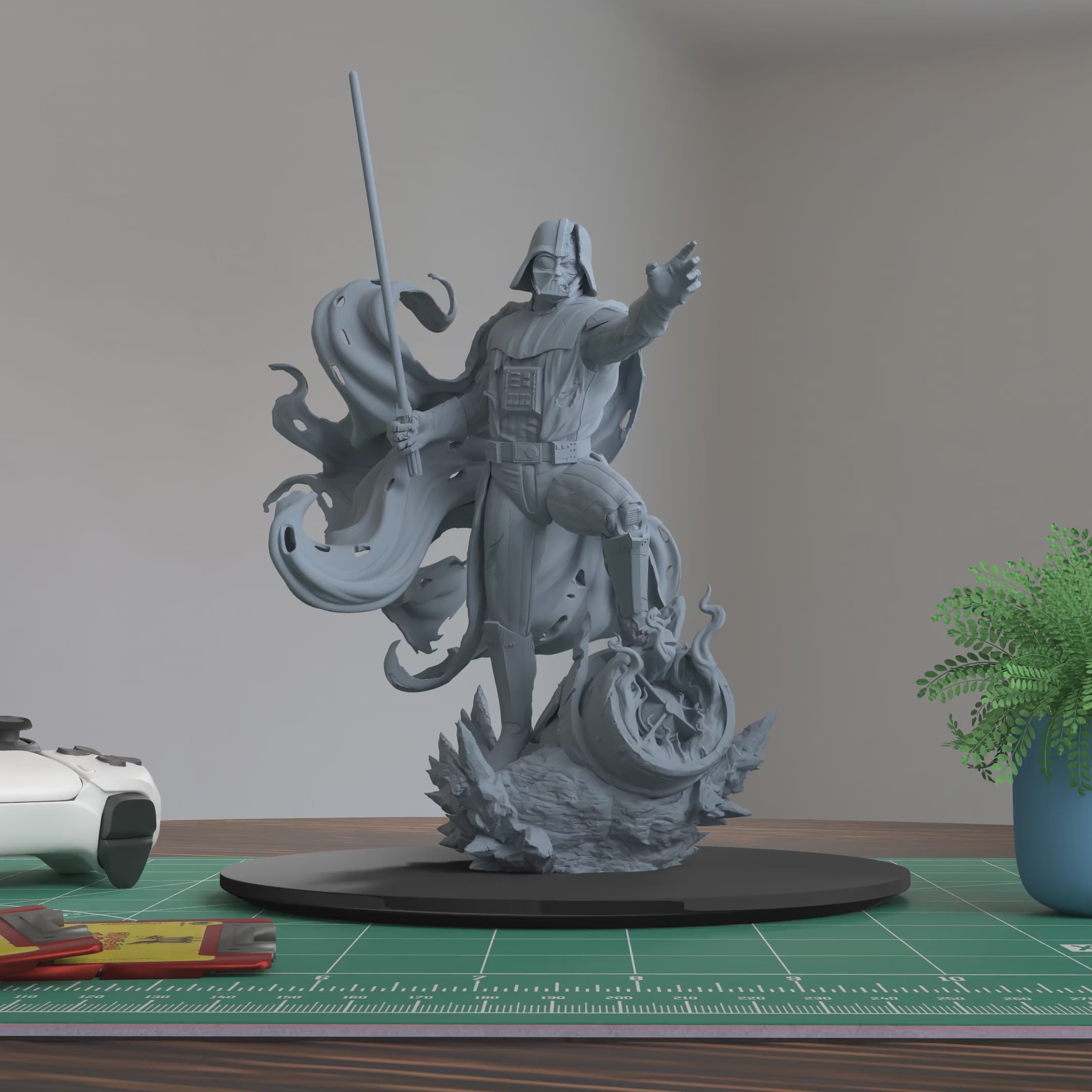 Darth Vader Star Wars Figure 3D Printed Resin Model Kit