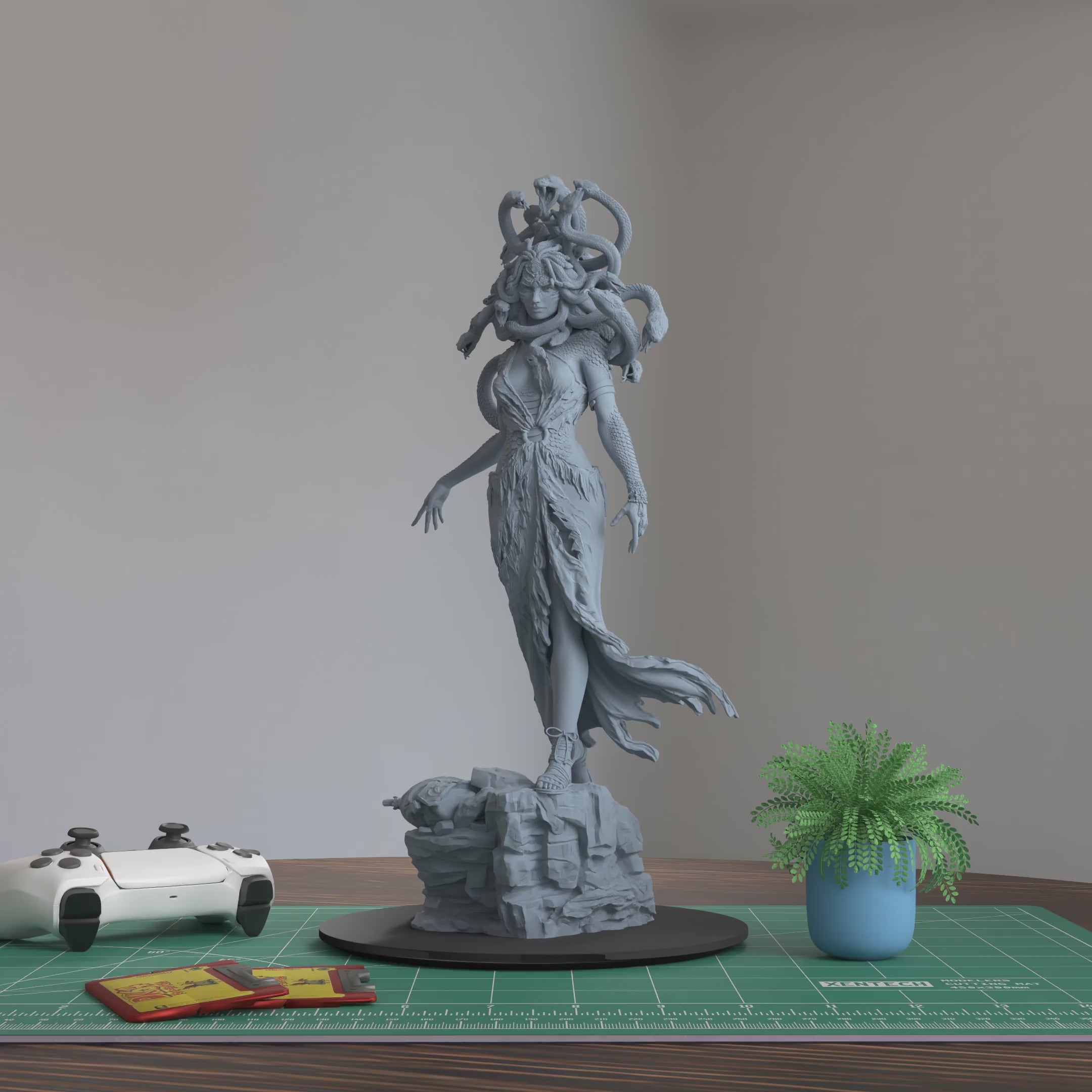 Medusa the Gorgon 3D Printed Resin Figure Model Kit