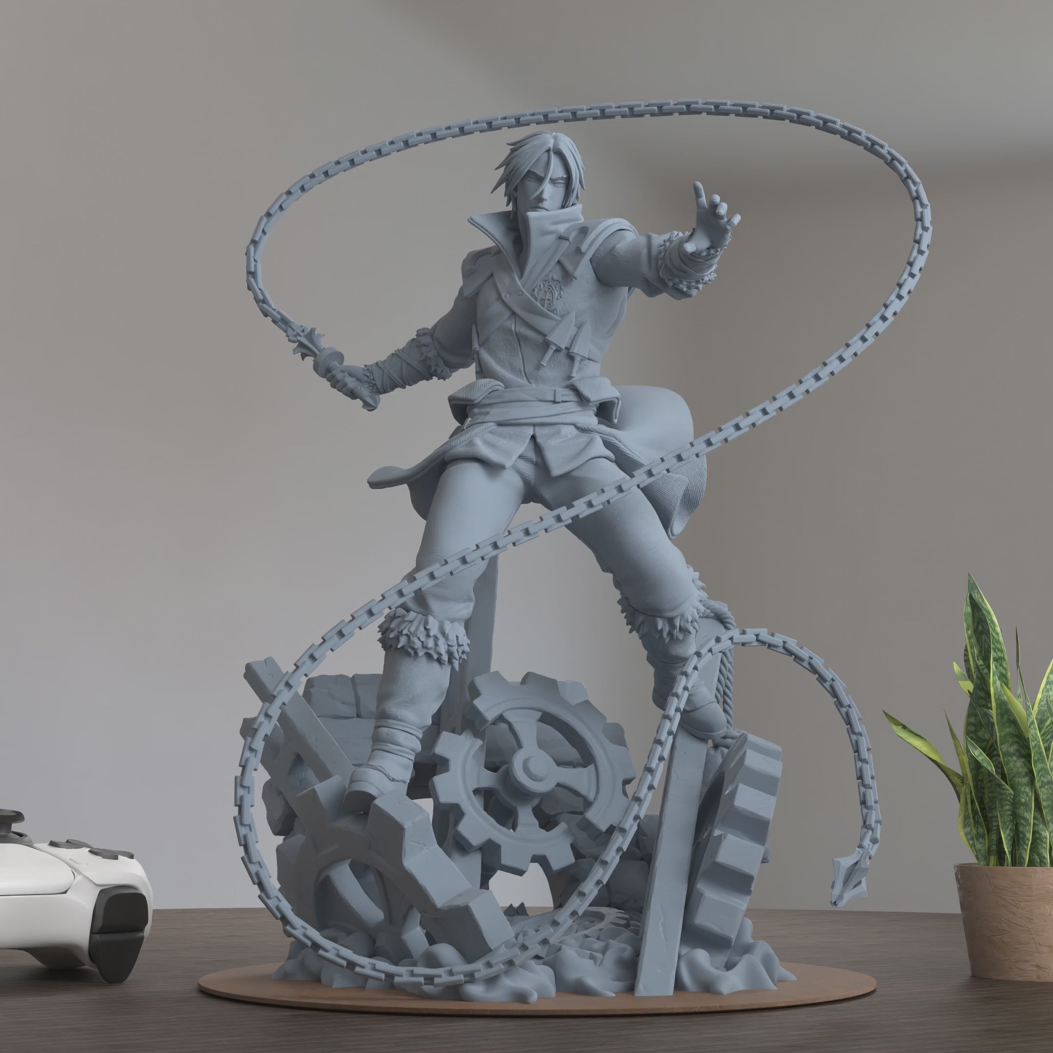 Trevor Belmont Castlevania Figure 3D Printed Resin Model Kit