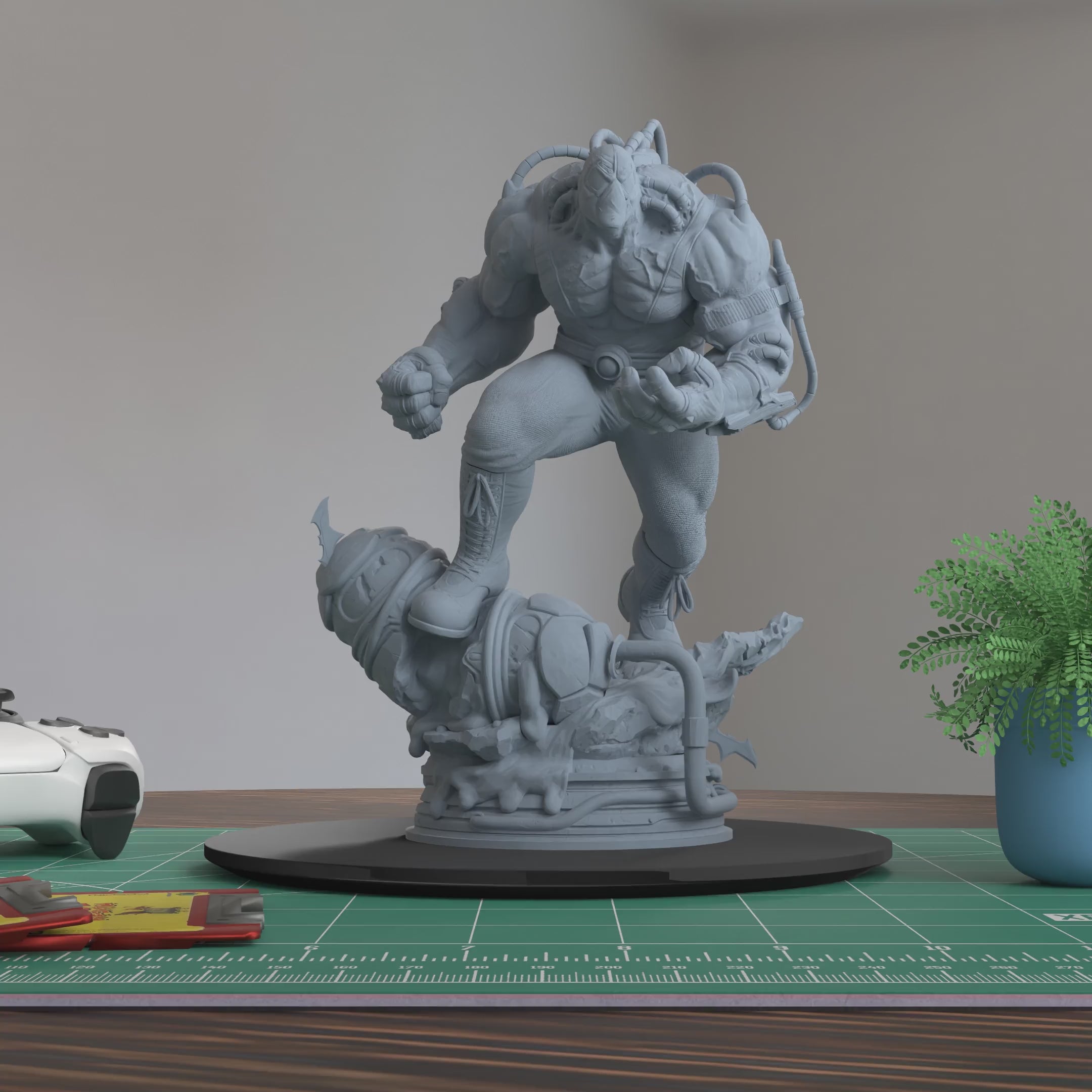 Bane DC Figure 3D Printed Resin Model Kit