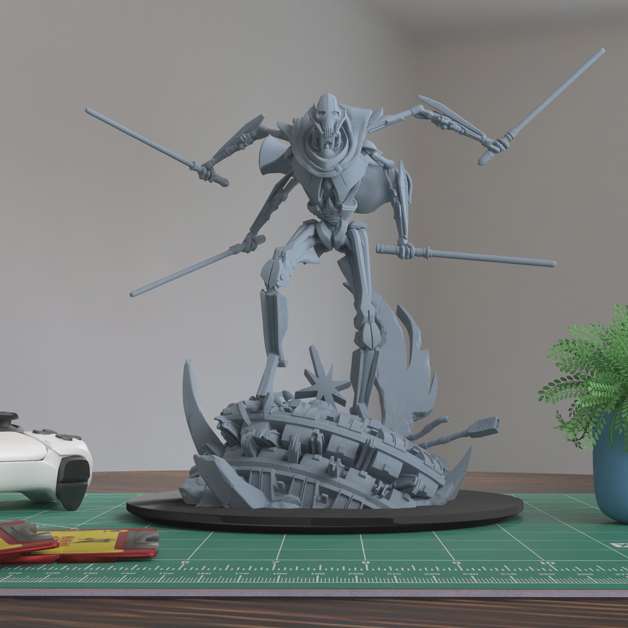General Grievous Star Wars Figure 3D Printed Resin Model Kit