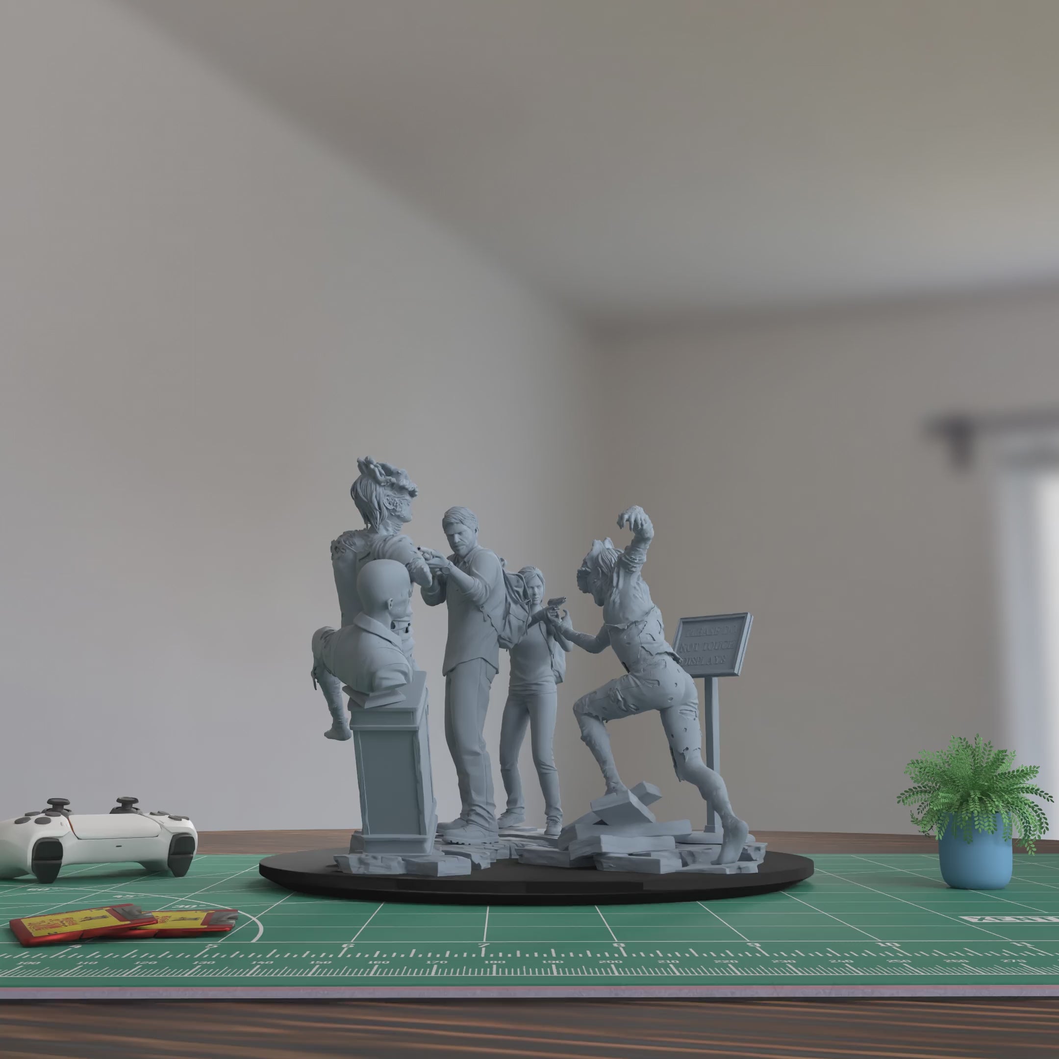Joel & Ellie The Last Of Us Figure 3D Printed Resin Model Kit