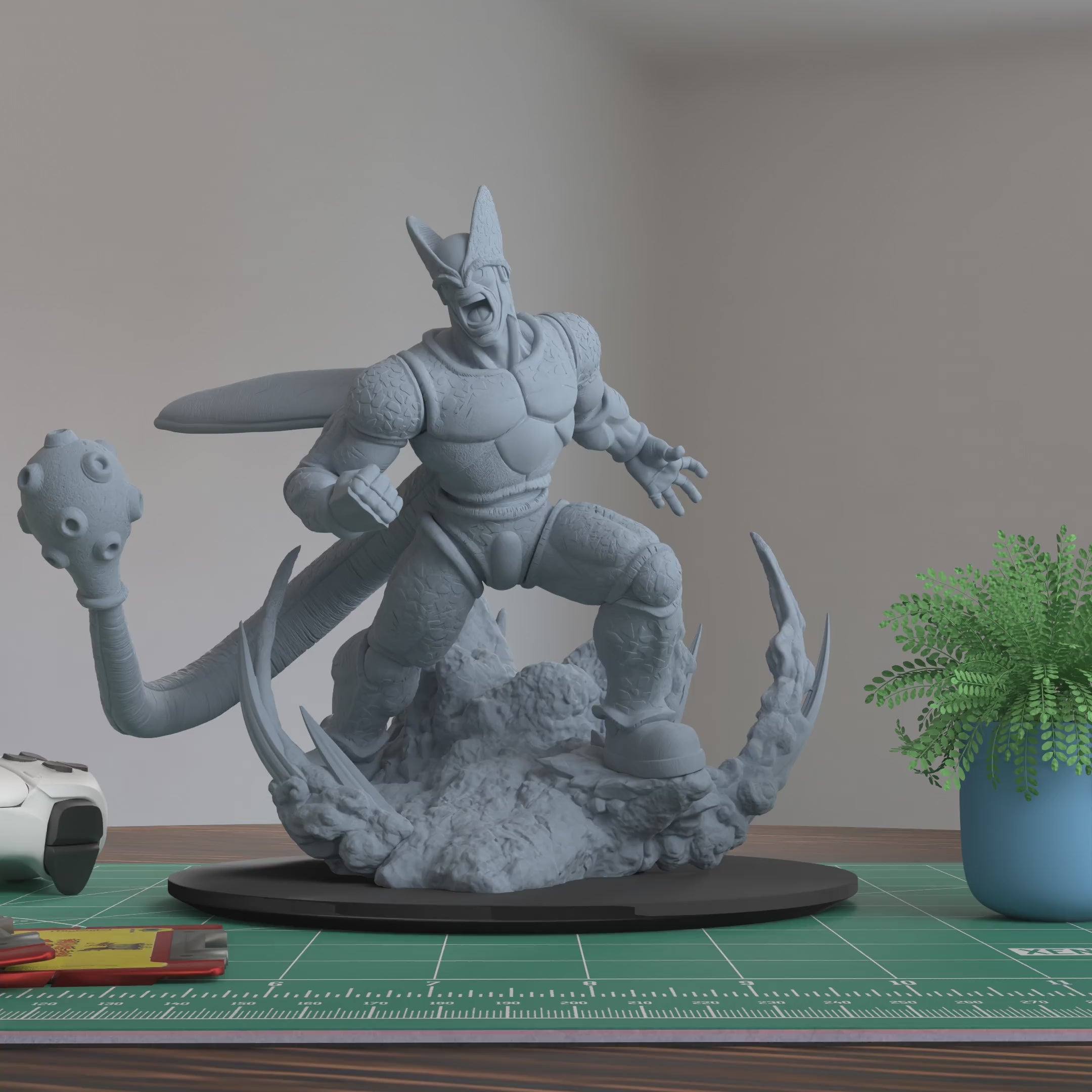 Cell Max Dragon Ball Super Super Hero Figure 3D Printed Resin Model Kit
