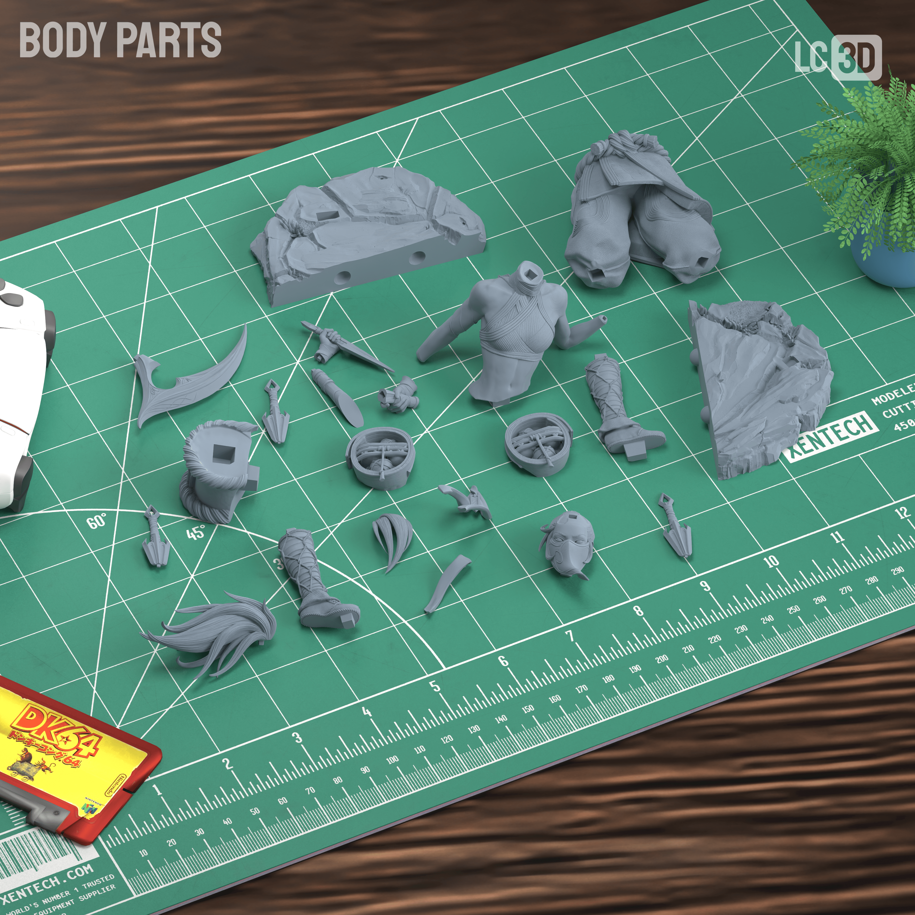 Akali League Of Legends Figure 3D Printed Resin Model Kit